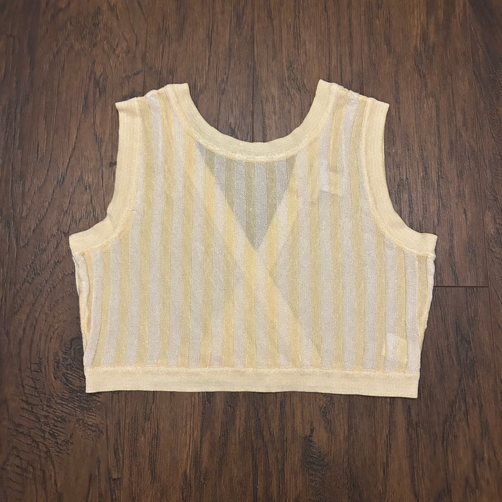 House of Harlow 1960 Yellow Knit Top Size Small